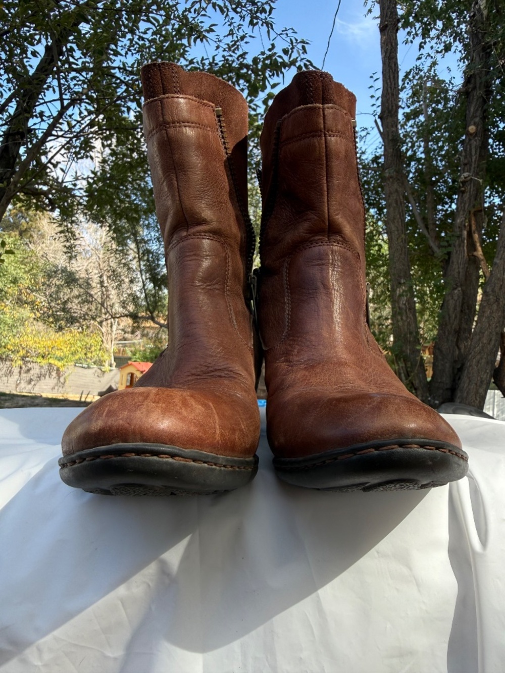 Børn Mila Leather Ankle Boots - Picture 6 of 11